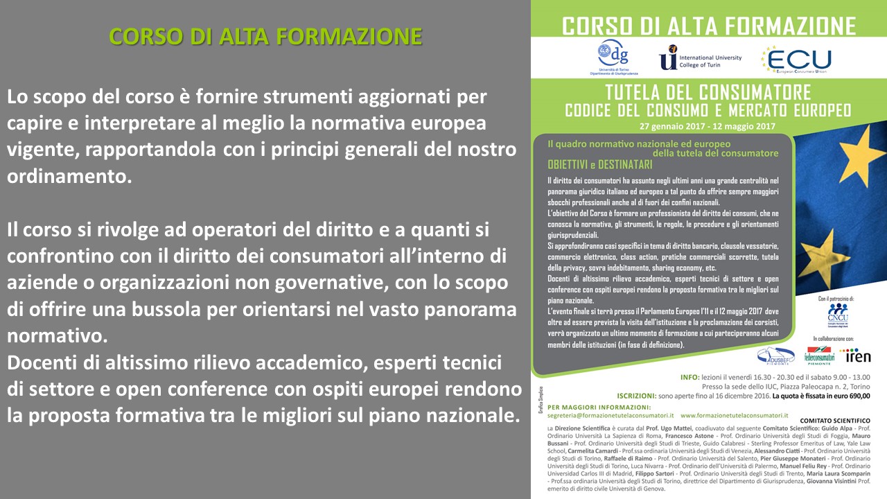 corso di alta formazione